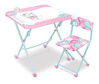 Комплект детской мебели Ника 3в1: стол + парта + мольберт «Нашидетки» с 3 до 7 лет (арт.КНД5) С балериной
