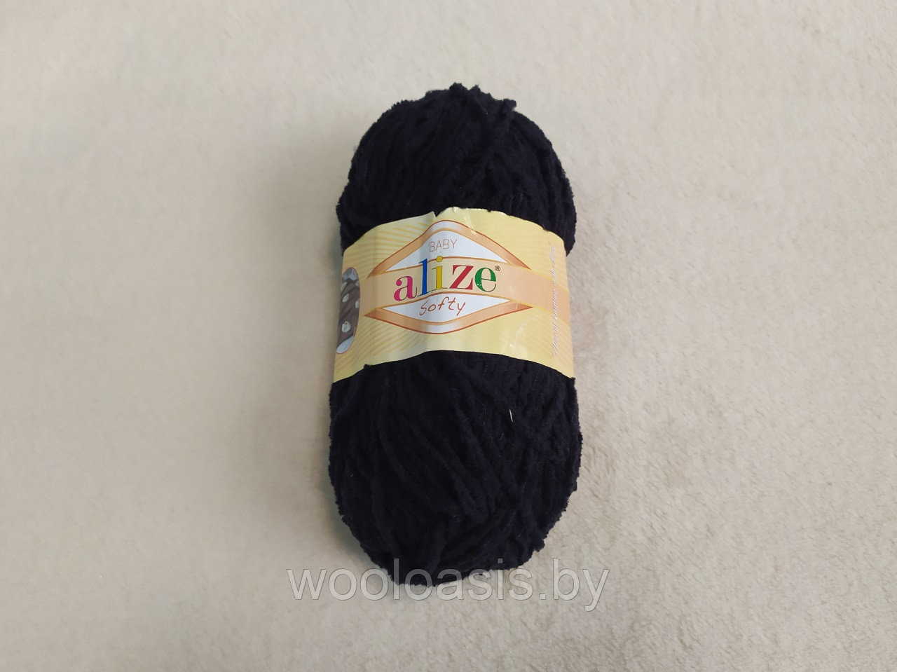 Пряжа Alize Baby Softy, Ализе Беби Софт, турецкая, плюшевая, 100% микрополиэстер, для ручного вязания (цвет 60) - фото 1 - id-p167487514