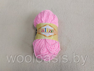 Пряжа Alize Baby Softy, Ализе Беби Софт, турецкая, плюшевая, 100% микрополиэстер, для ручного вязания (цвет 191)