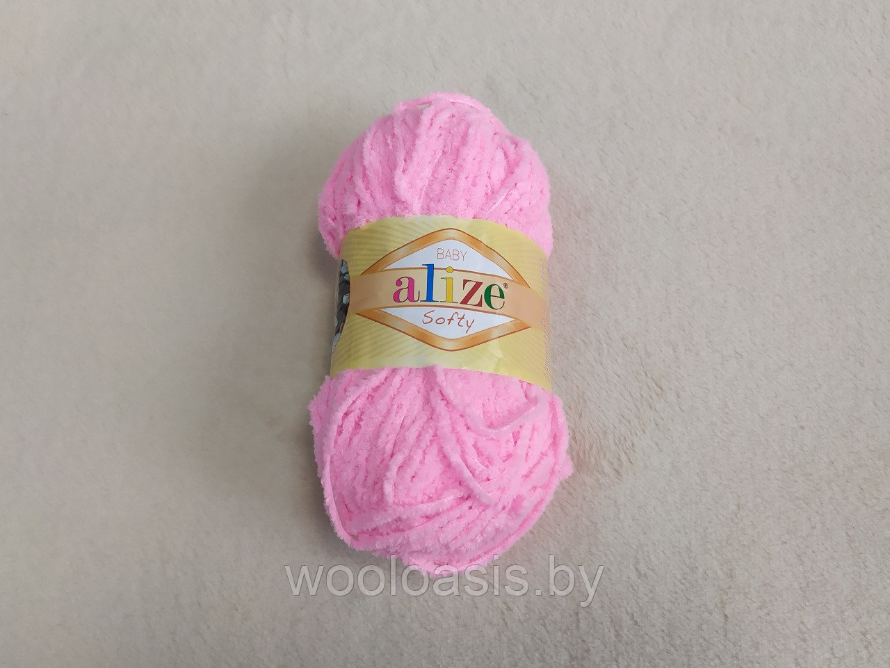 Пряжа Alize Baby Softy, Ализе Беби Софт, турецкая, плюшевая, 100% микрополиэстер, для ручного вязания (цвет 191) - фото 1 - id-p167487517