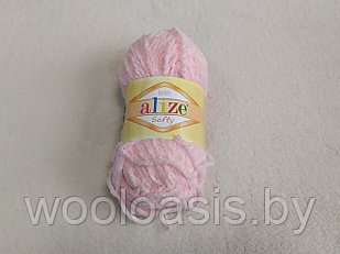 Пряжа Alize Baby Softy, Ализе Беби Софт, турецкая, плюшевая, 100% микрополиэстер, для ручного вязания (цвет 340)