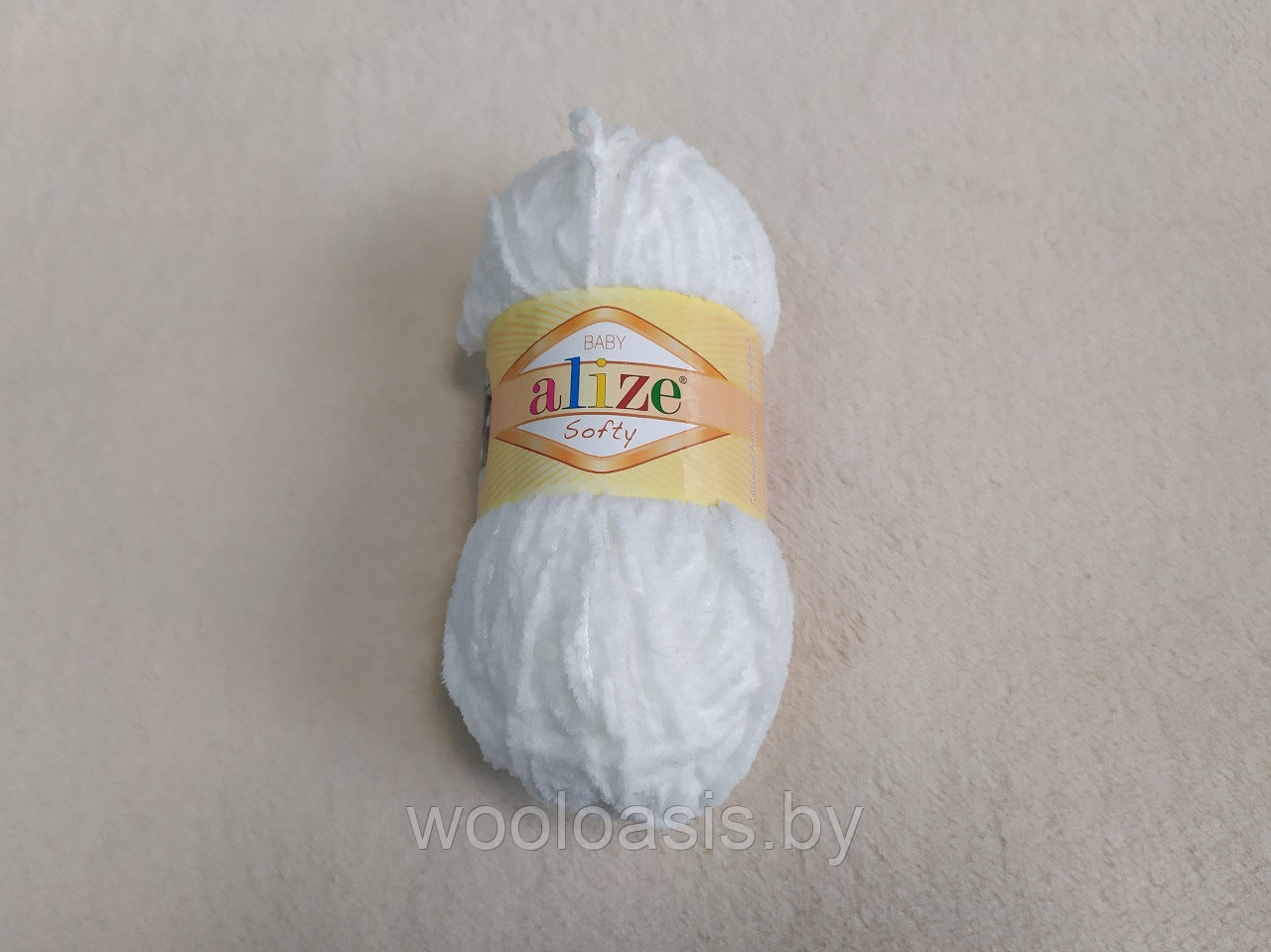 Пряжа Alize Baby Softy, Ализе Беби Софт, турецкая, плюшевая, 100% микрополиэстер, для ручного вязания (цвет 450) - фото 1 - id-p167487519