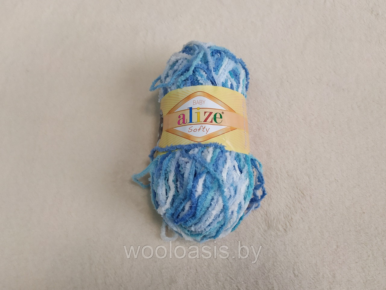Пряжа Alize Baby Softy, Ализе Беби Софт, турецкая, плюшевая, 100% микрополиэстер, для ручного вязания (цвет 51305) - фото 1 - id-p167487521