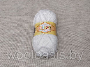 Пряжа Alize Baby Softy, Ализе Беби Софт, турецкая, плюшевая, 100% микрополиэстер, для ручного вязания (цвет 55)
