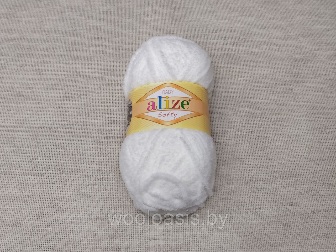 Пряжа Alize Baby Softy, Ализе Беби Софт, турецкая, плюшевая, 100% микрополиэстер, для ручного вязания (цвет 55) - фото 1 - id-p167487522