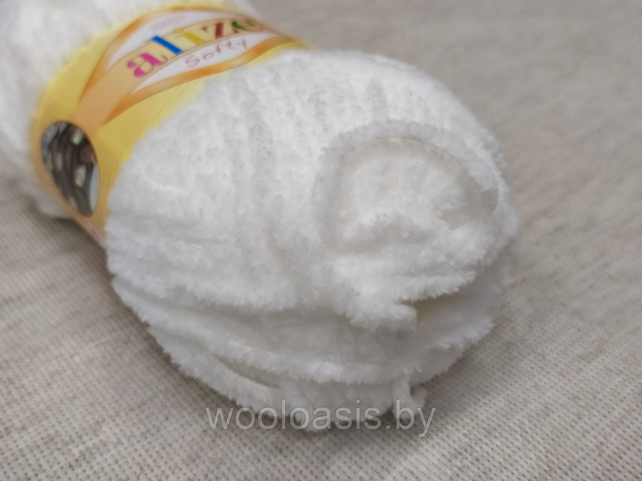 Пряжа Alize Baby Softy, Ализе Беби Софт, турецкая, плюшевая, 100% микрополиэстер, для ручного вязания (цвет 55) - фото 2 - id-p167487522