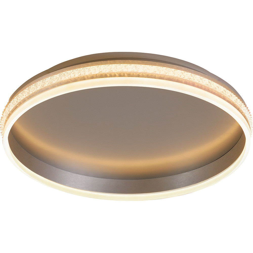 Управляемый светильник накладной AL5880 Shining ring 80W серебро