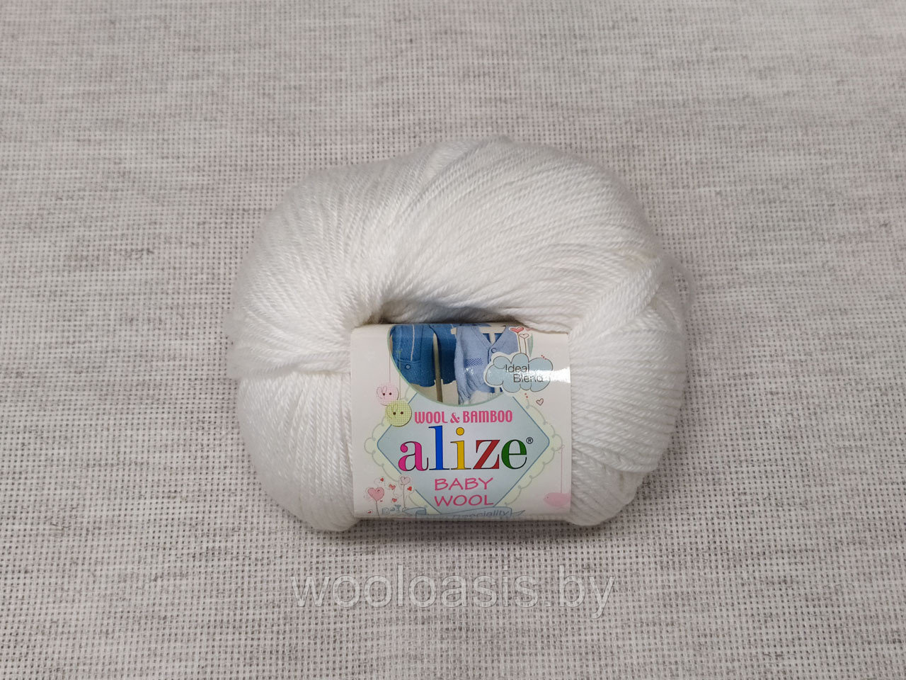 Пряжа Alize Baby Wool, Ализе Беби Вул, турецкая, шерсть, акрил, бамбук, для ручного вязания (цвет 55)