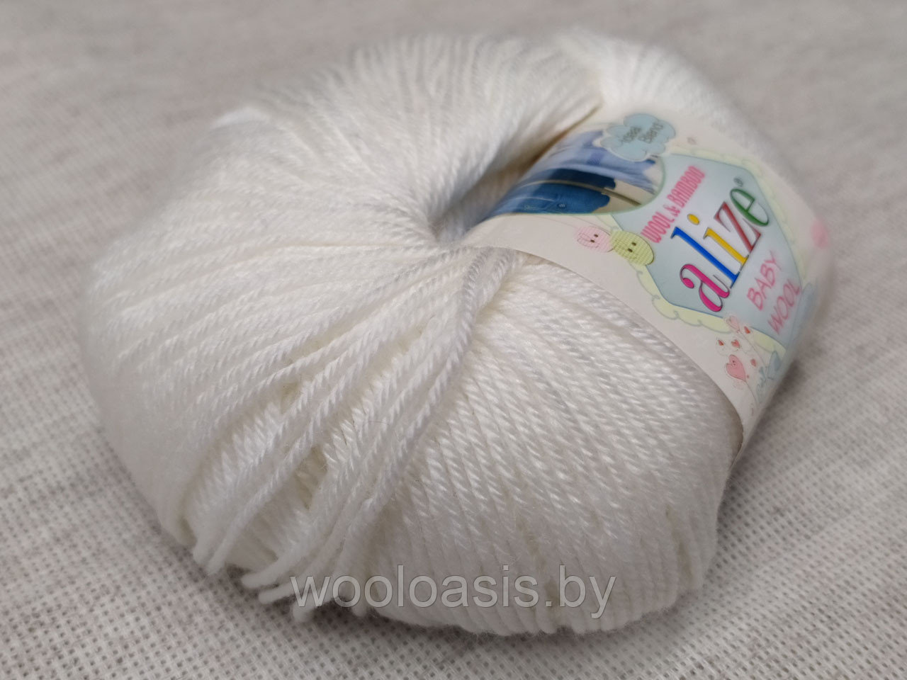 Пряжа Alize Baby Wool, Ализе Беби Вул, турецкая, шерсть, акрил, бамбук, для ручного вязания (цвет 55) - фото 2 - id-p167487582