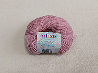 Пряжа Alize Baby Wool, Ализе Беби Вул, турецкая, шерсть, акрил, бамбук, для ручного вязания (цвет 161)