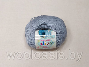 Пряжа Alize Baby Wool, Ализе Беби Вул, турецкая, шерсть, акрил, бамбук, для ручного вязания (цвет 224)