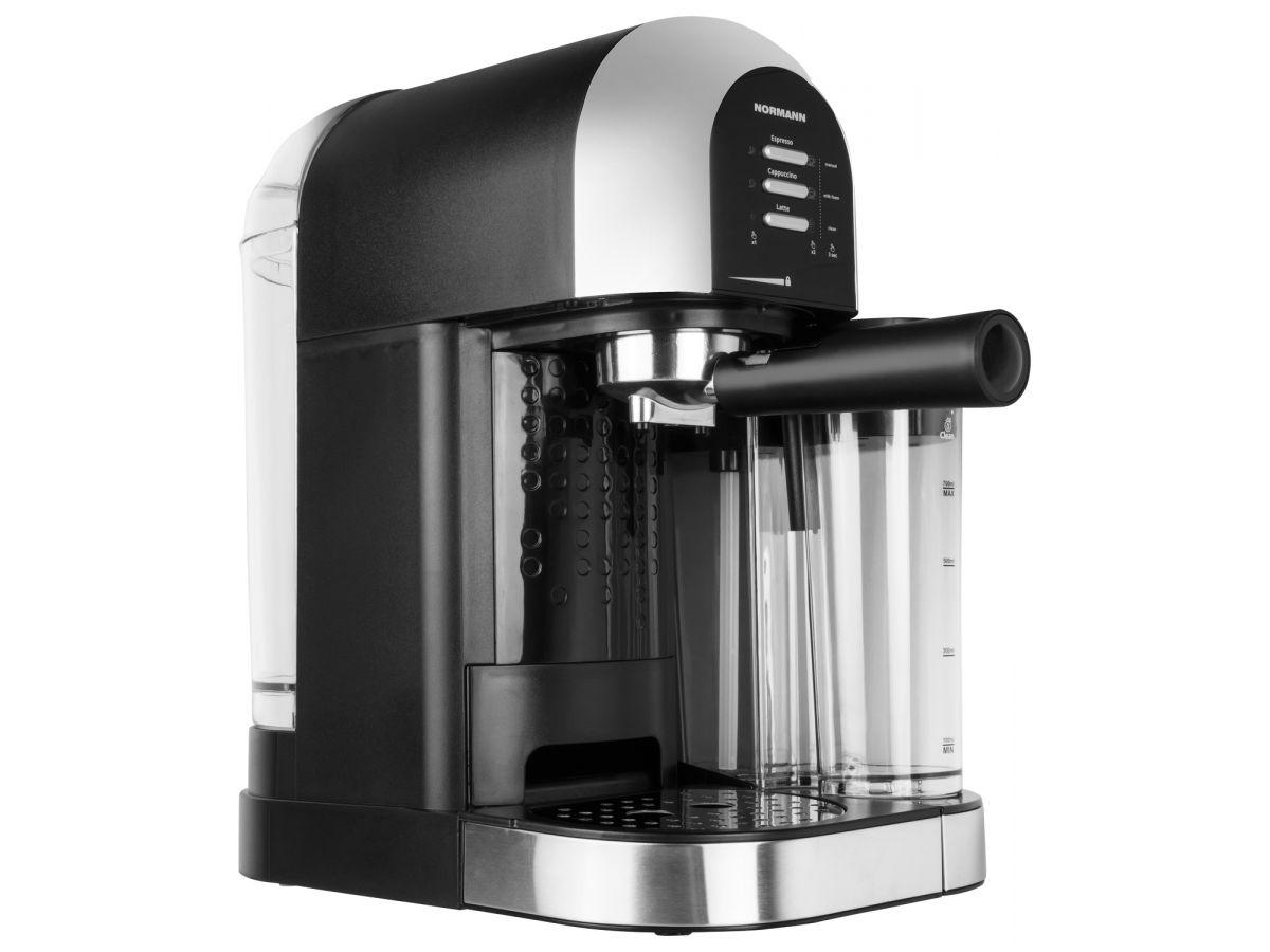 Кофеварка NORMANN ACM-526 (эспрессо; 15 бар; 1,4 кВт; 1,0 л; автом.капучинатор) - фото 2 - id-p167487760