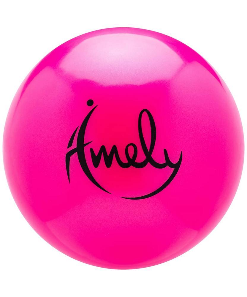 Мяч для художественной гимнастики Amely AGB-301 (15см, 280 гр) розовый