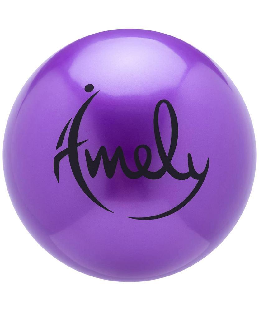 Мяч для художественной гимнастики Amely AGB-301 (15см, 280 гр) фиолетовый