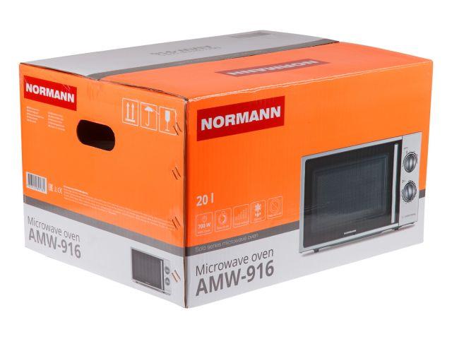 Печь микроволновая NORMANN AMW-916 (СВЧ, соло, 700 Вт, 20 л, мех. управл.) - фото 5 - id-p167491110