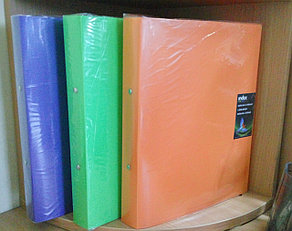 Мягкая пластиковая папка на 2-х кольцах INDEX, А4, цвета - ассорти, фото 2