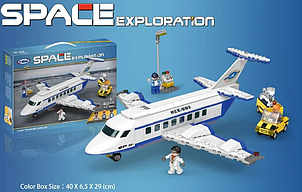 Детский конструктор xingbao "Пассажирский самолет авиалайнер" аналог Лего серия транспорт космос
