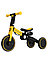 Детский велосипед беговел 3в1 Delanit  T801 G с родительской ручкой, фото 2