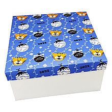 Коробка для подарков Тигр22 (Беларусь, 200х200х100 мм)