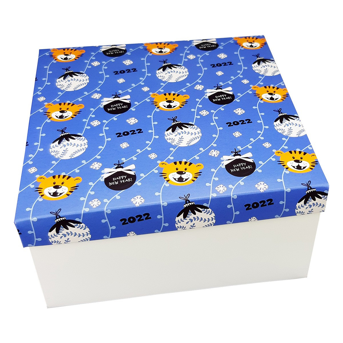 Коробка для подарков Тигр22 (Беларусь, 200х200х100 мм) - фото 1 - id-p167515835