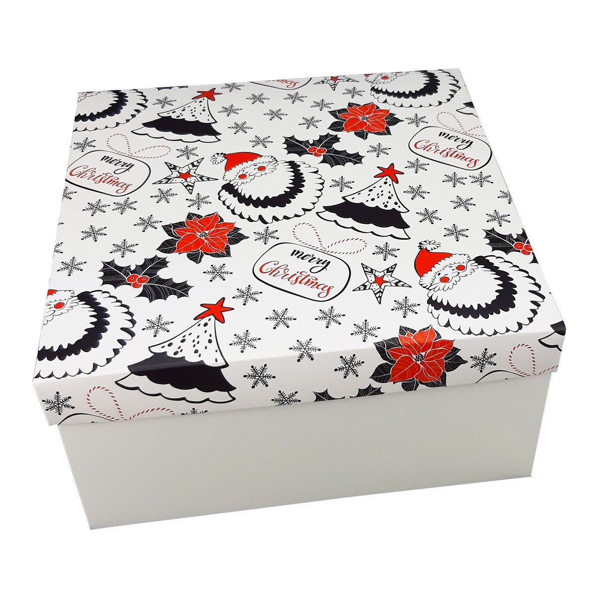 Коробка для подарков Дед_мороз_борода(Беларусь, 200х200х100 мм) - фото 1 - id-p167515838