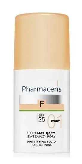 Матирующий тональный флюид Pharmaceris F SPF 25 (тон 01), 30 мл