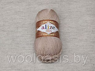 Пряжа Alize Diva Stretch, Ализе Дива Стрейч, турецкая, микрофибра, для ручного вязания (цвет 382)