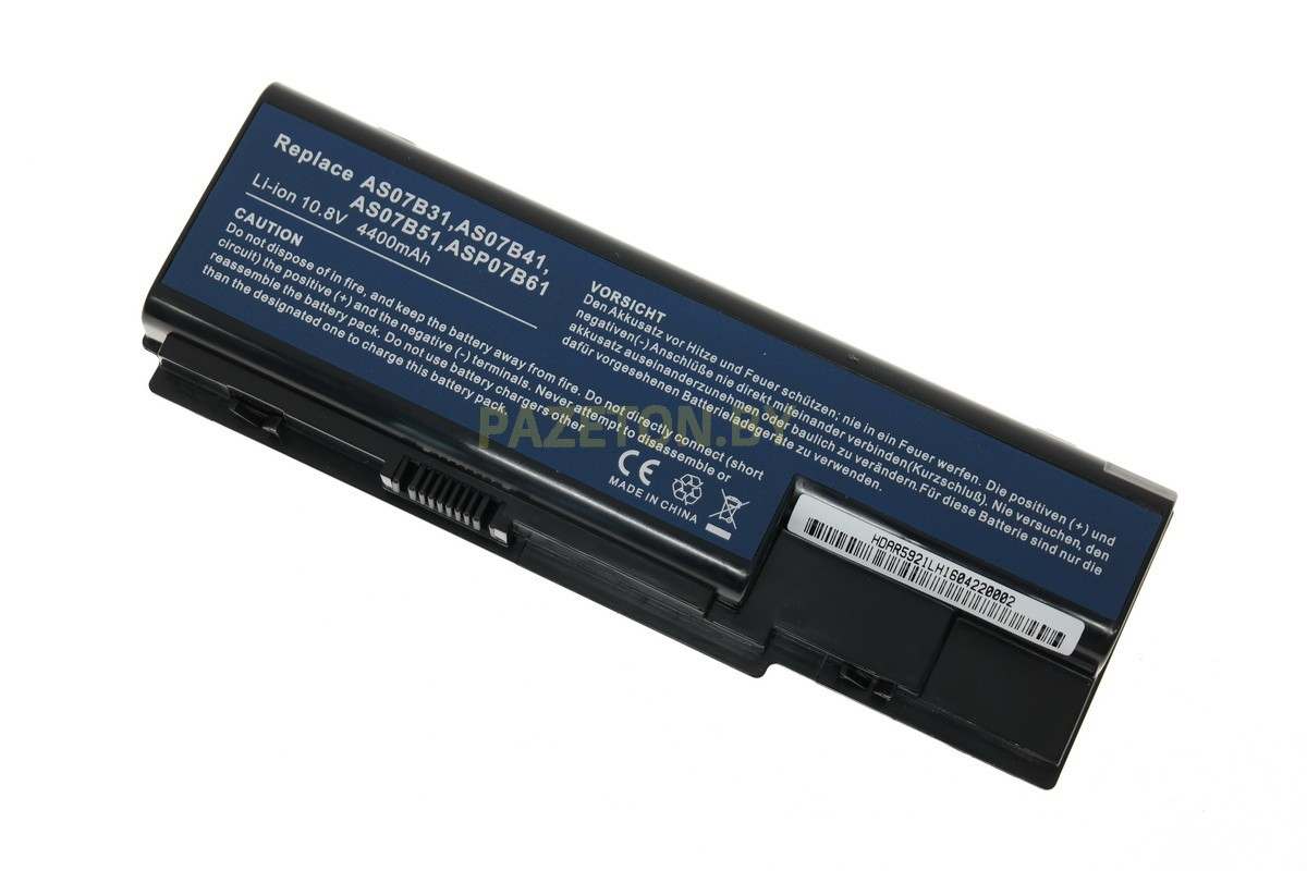 Батарея AS07B31 11,1В 4400мАч для Acer Aspire 5520 5230 5920 6930 7230 7520 7540 7520 7720 и других