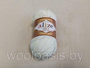 Пряжа Alize Diva Stretch, Ализе Дива Стрейч, турецкая, микрофибра, для ручного вязания (цвет 62)