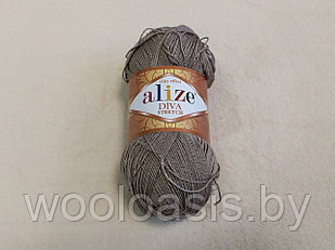 Пряжа Alize Diva Stretch, Ализе Дива Стрейч, турецкая, микрофибра, для ручного вязания (цвет 167)