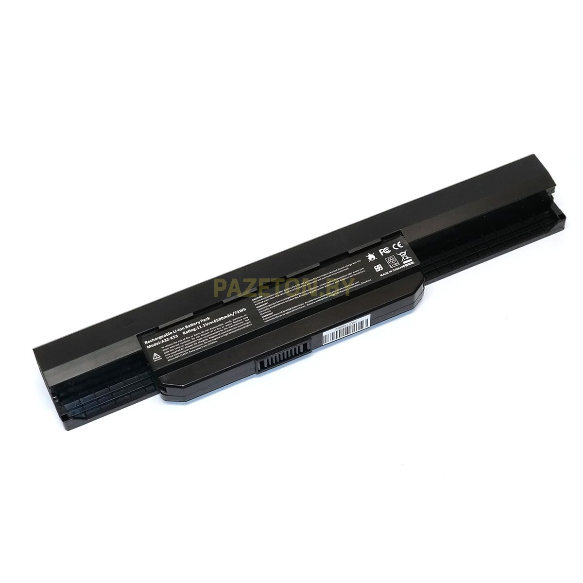 Батарея для ASUS A32-K53 A31-K53 A42-K53 10,8V 5200mAh 2600 cells