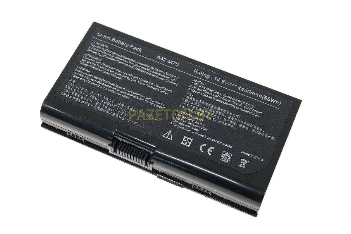 Батарея A42-M70 14,8В 4400мАч для Asus F70 G71 G72 M70 N90 X71 X72 и других, фото 1