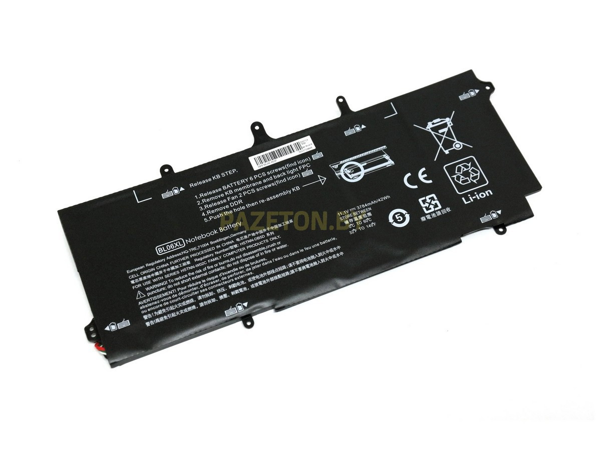 Батарея BL06XL HSTNN-DB5D для ноутбука HP EliteBook Folio 1040G1 1040G2 и других