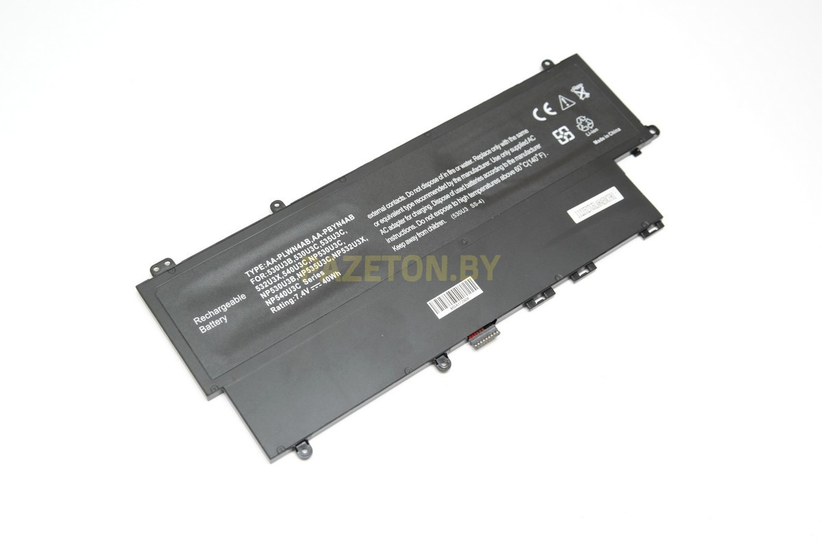 Батарея AA-PBYN4AB AA-PLWN4AB 7,4N 40Wh для Samsung 530U3B 530U3C 535U3C 532U3X 540U3C - фото 1 - id-p94238529