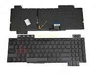 Клавиатура для ноутбука ноутбука ASUS FX504 FX505 черная с красной подсветкой