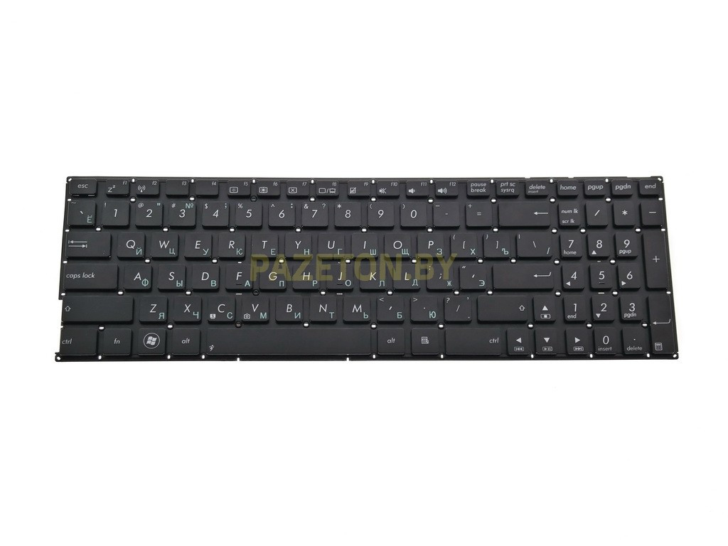 Клавиатура для ноутбука ASUS X556 черная и других моделей ноутбуков