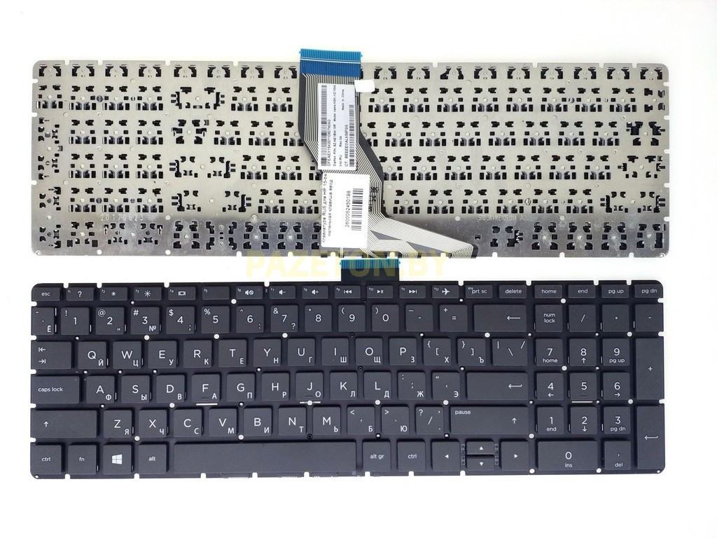 Клавиатура для ноутбука HP 15-bs 15-bw 250G6 17G-BR маленькая клавиша ввод и других моделей ноутбуков - фото 1 - id-p94238897