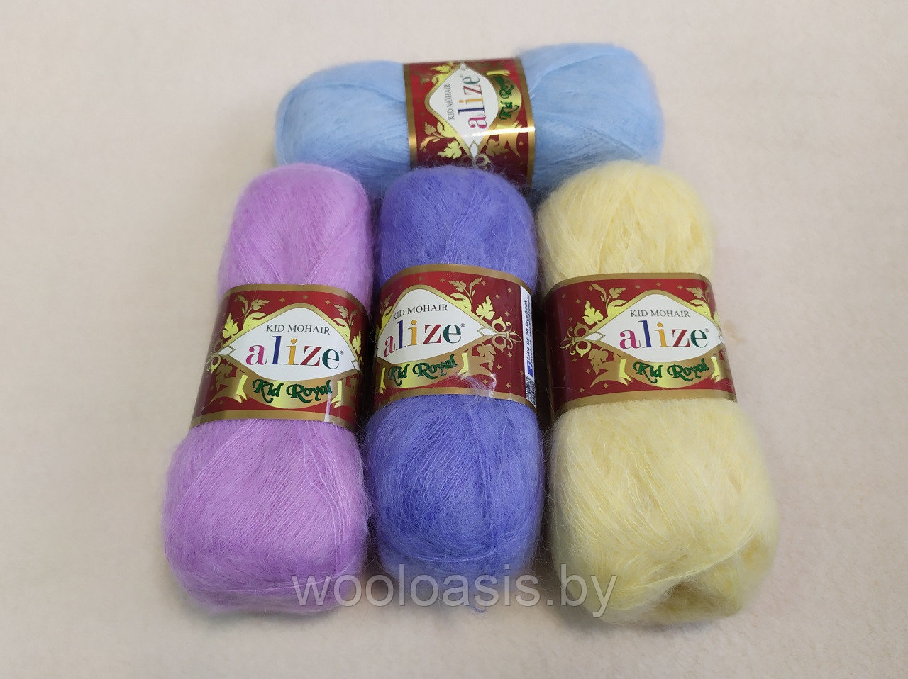 Пряжа Alize Kid Royal Mohair, Ализе Кид Роял Мохер, турецкая, мохер с полиамидом, для ручного вязания