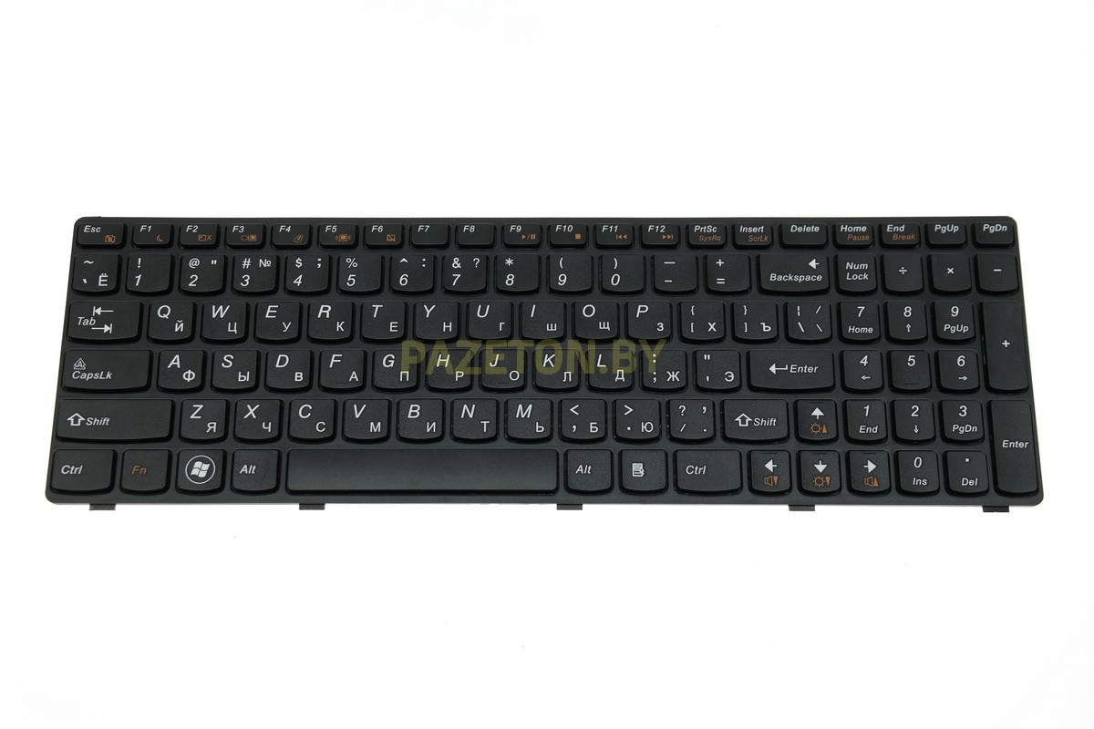 Клавиатура для ноутбука LENOVO G570 G575 Z560 Z565 черная и других моделей ноутбуков - фото 1 - id-p94239085