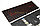 Клавиатура для ноутбука Lenovo Legion Y520 красная подсветка горизонтальный ввод, фото 2