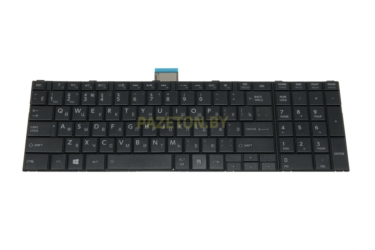 Клавиатура для ноутбука TOSHIBA Satellite C850 C870 L850 L870 черная без рамки и других моделей ноутбуков