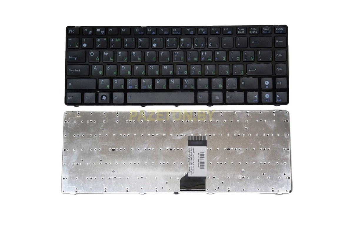 Клавиатура для ноутбука Asus N43S N82 N82J UL80 черная - фото 1 - id-p135119420