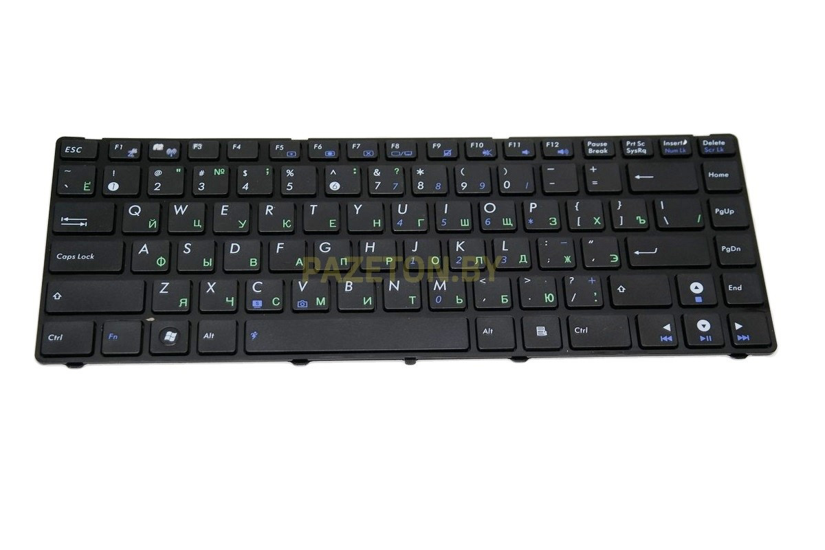 Клавиатура для ноутбука Asus N43S N82 N82J UL80 черная - фото 2 - id-p135119420