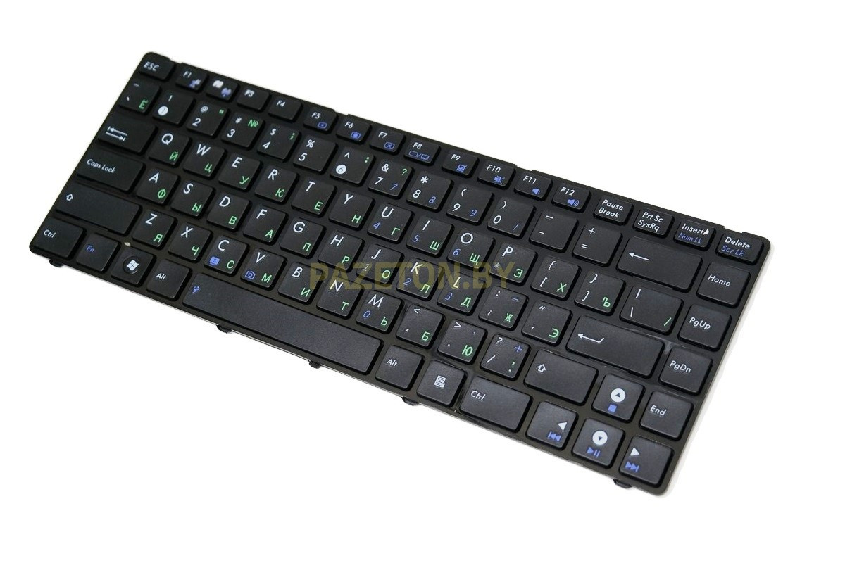 Клавиатура для ноутбука Asus N43S N82 N82J UL80 черная - фото 4 - id-p135119420