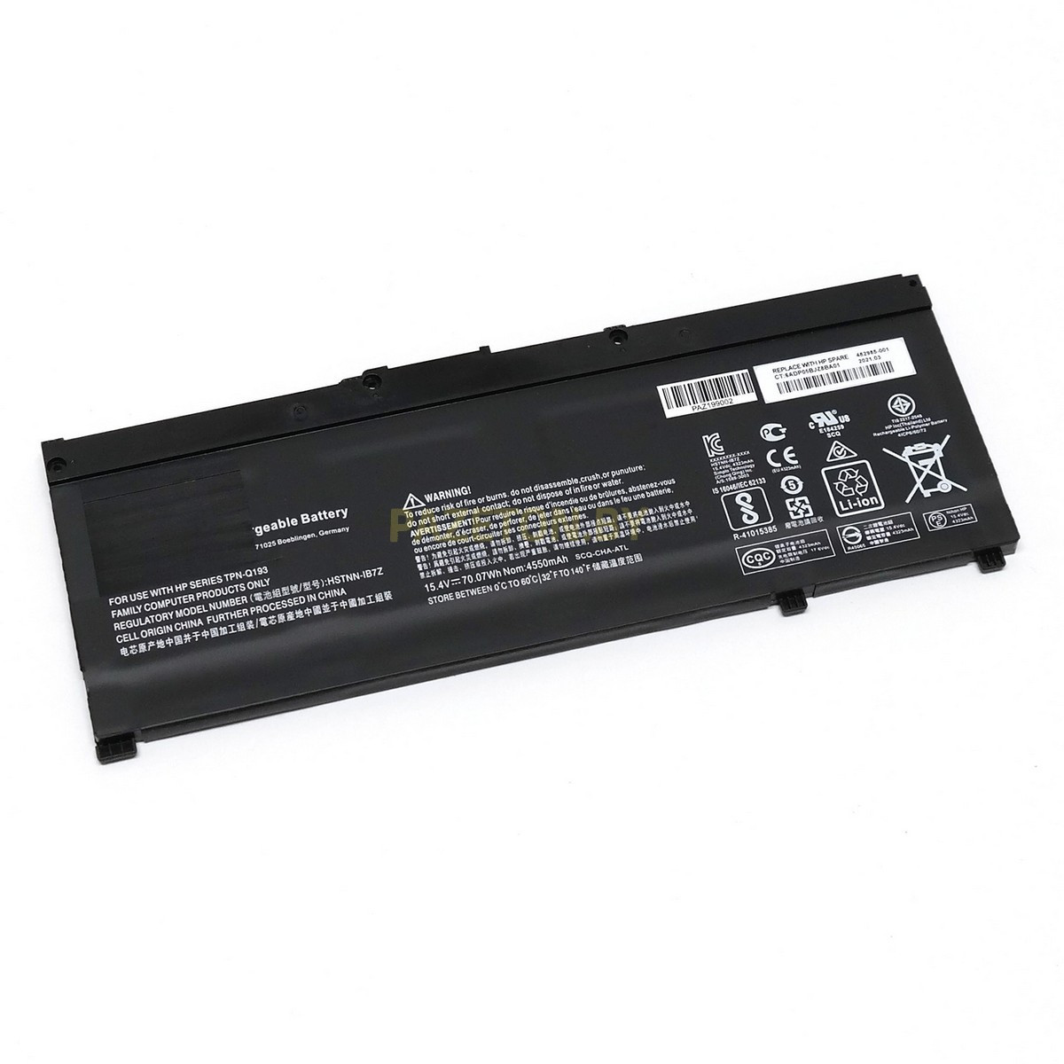 Батарея для ноутбука HP TPN-C133 ,Omen TPN-C134 TPN-Q193 li-pol 15,4v 54wh черный