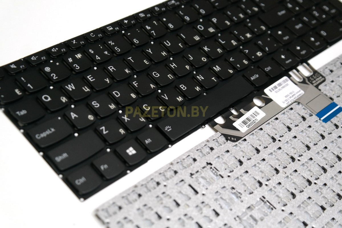 Клавиатура для ноутбука Lenovo Yoga 510-15IKB Flex 4-1570 Flex 4-1580 серая - фото 2 - id-p135120557