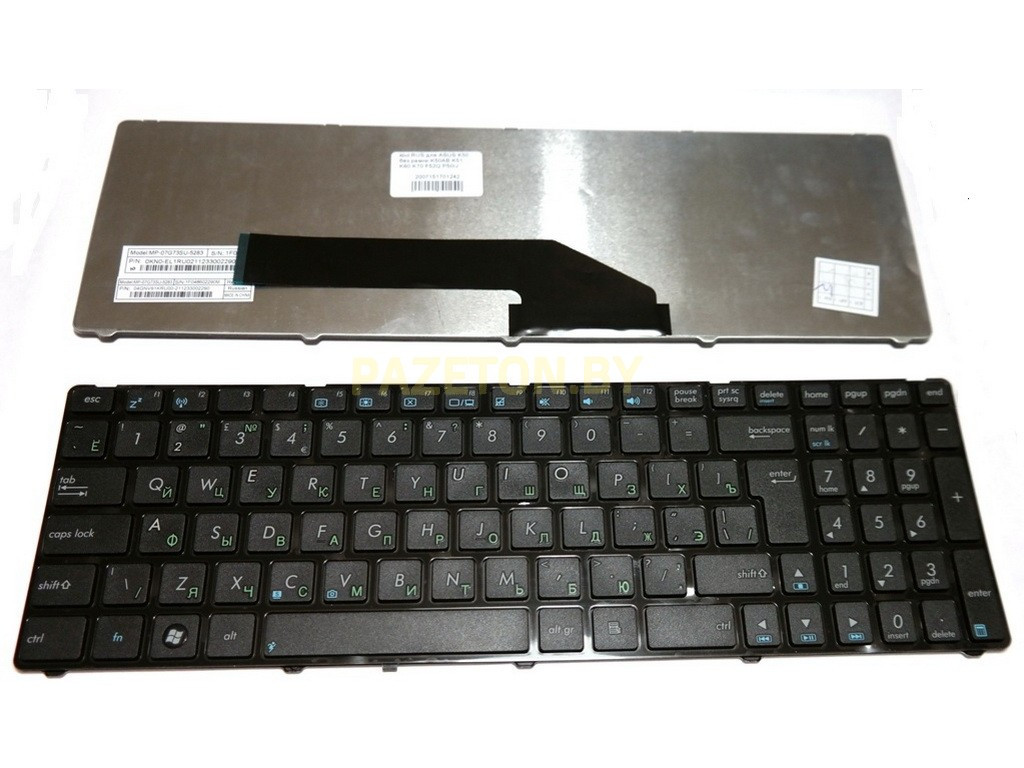 Клавиатура для ноутбука Asus K70ID K70IJ K70IO X50IJ черная - фото 1 - id-p135119609
