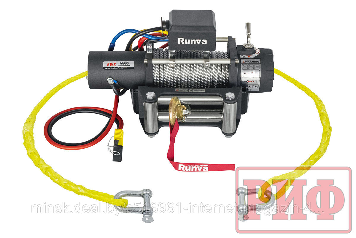 Лебёдка переносная РИФ 10000S c облегчённой площадкой и проводами (стальной трос). Артикул: EWX10000S-KIT1 - фото 3 - id-p140278443