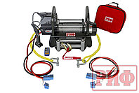 Лебёдка переносная РИФ 9000U c площадкой и проводами (стальной трос). Артикул: EWG9000U-KIT2