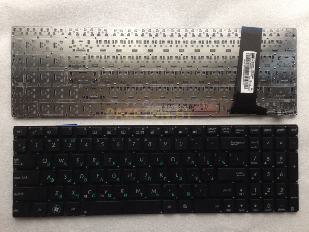 Клавиатура для ноутбука Asus N56DY N56VJ N750 N76 черная - фото 1 - id-p135119696